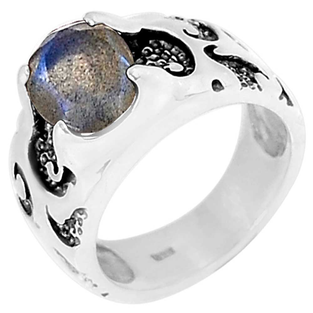 925 Sterling Silver Rings In Labradorite Gemstone Jewelry 925SR961