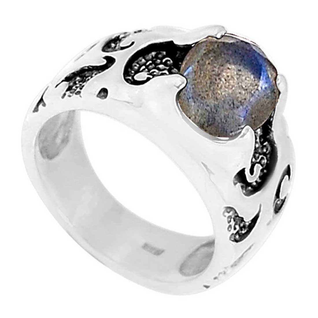 925 Sterling Silver Rings In Labradorite Gemstone Jewelry 925SR961_0