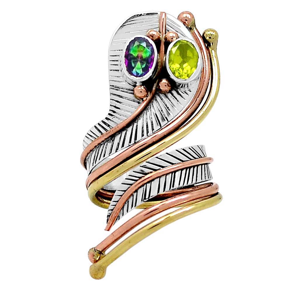 925 Sterling Silver Rings In Multi Gemstone Jewelry 925SR1040_0