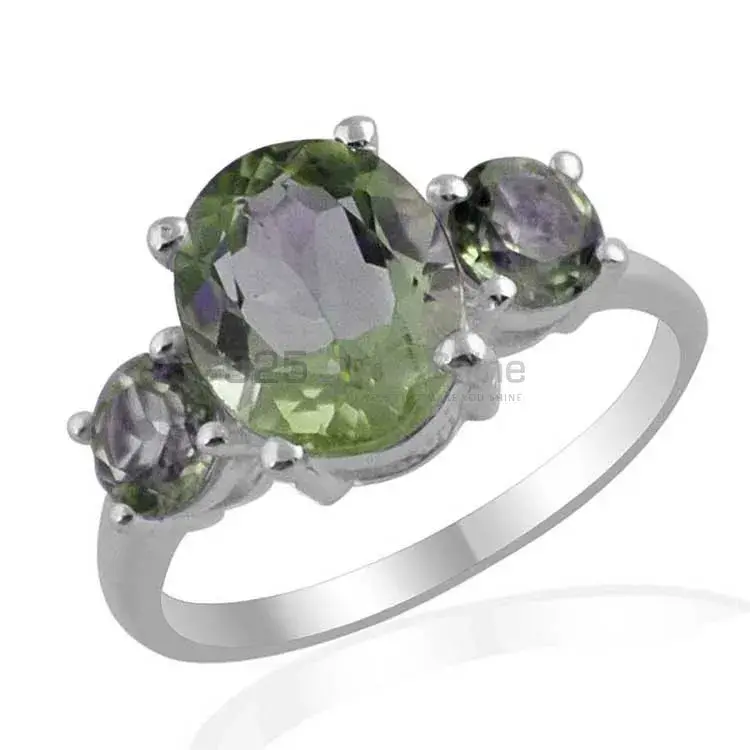 925 Sterling Silver Rings In Peridot Gemstone Jewelry 925SR1407_1