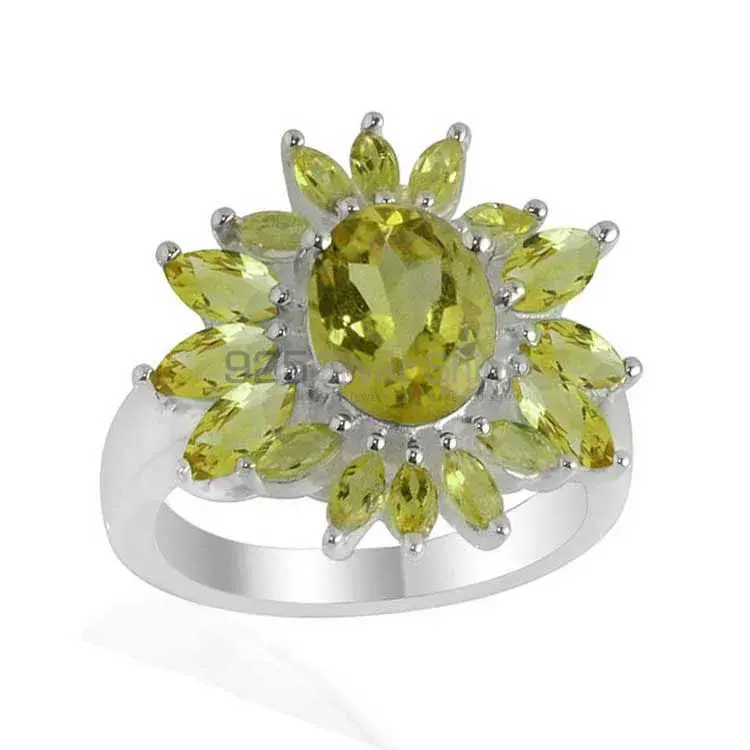 925 Sterling Silver Rings In Peridot Gemstone Jewelry 925SR2106_1