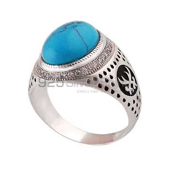 925 Sterling Silver Rings In Turquoise Gemstone Jewelry 925SR3982_1