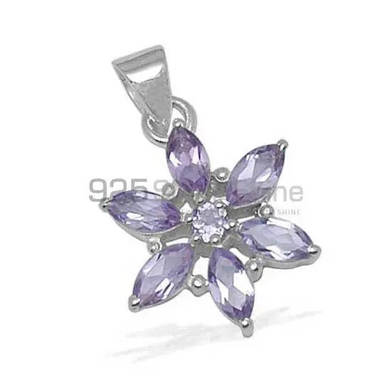 Amethyst Gemstone Handmade Pendants In 925 Sterling Silver Jewelry 925SP1411_0