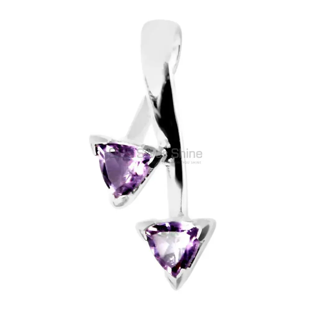 Amethyst Gemstone Pendants In Fine Sterling Silver Jewelry 925SP210-1_0