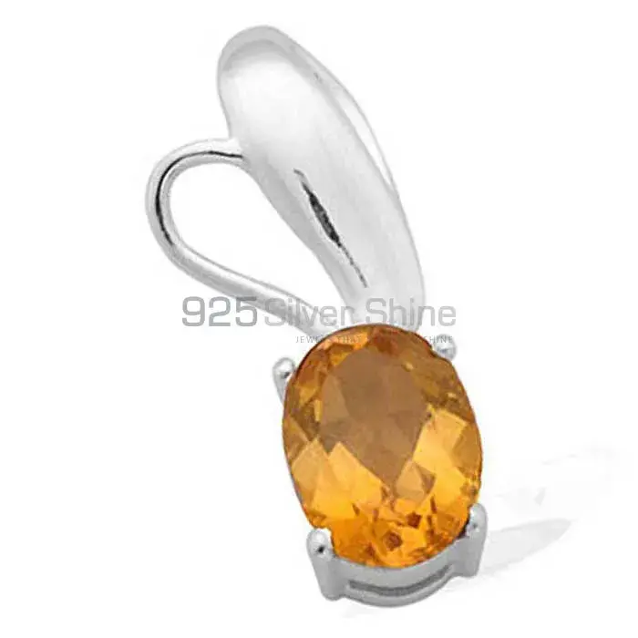 Citrine Gemstone Pendants In 925 Fine Silver Jewelry 925SP1610_0