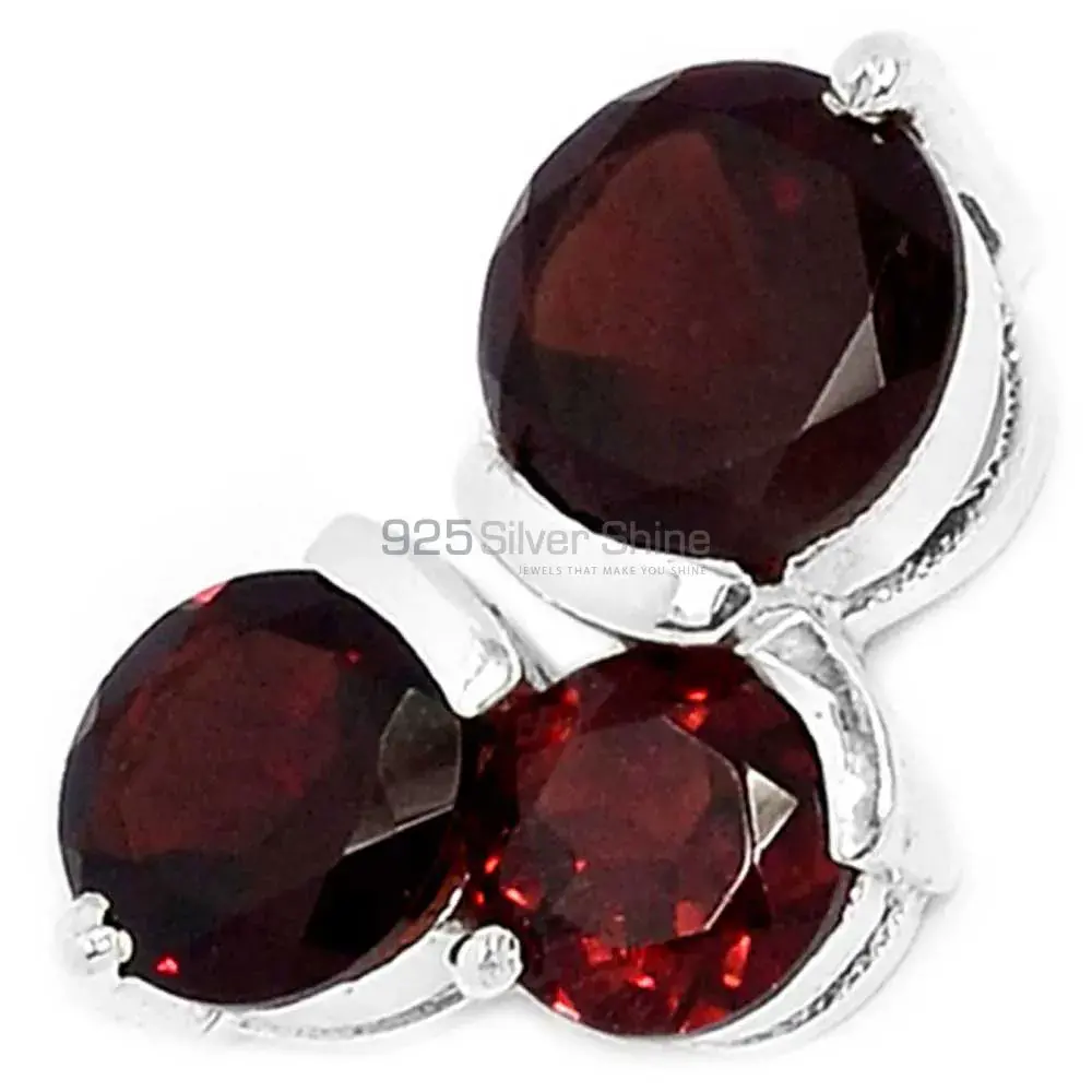 Garnet Gemstone Handmade Pendants In 925 Sterling Silver Jewelry 925SP298-3_0