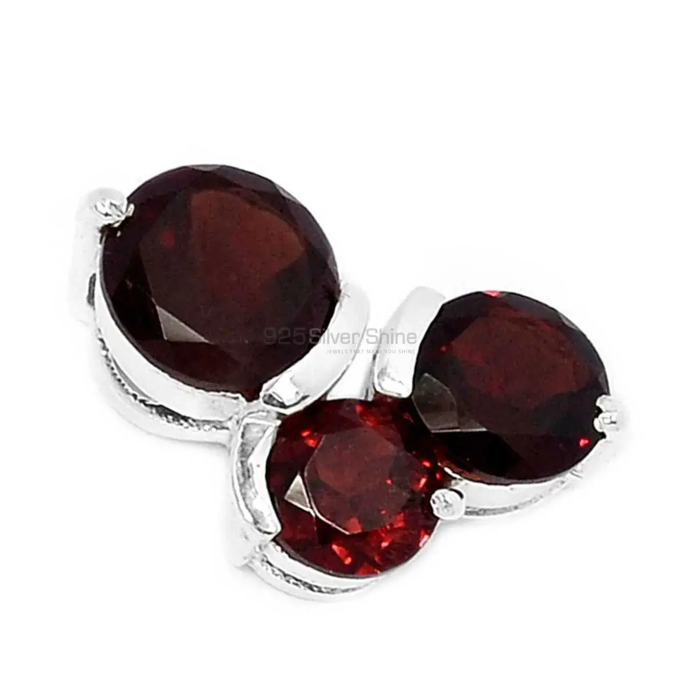 Garnet Gemstone Handmade Pendants In 925 Sterling Silver Jewelry 925SP298-3_1