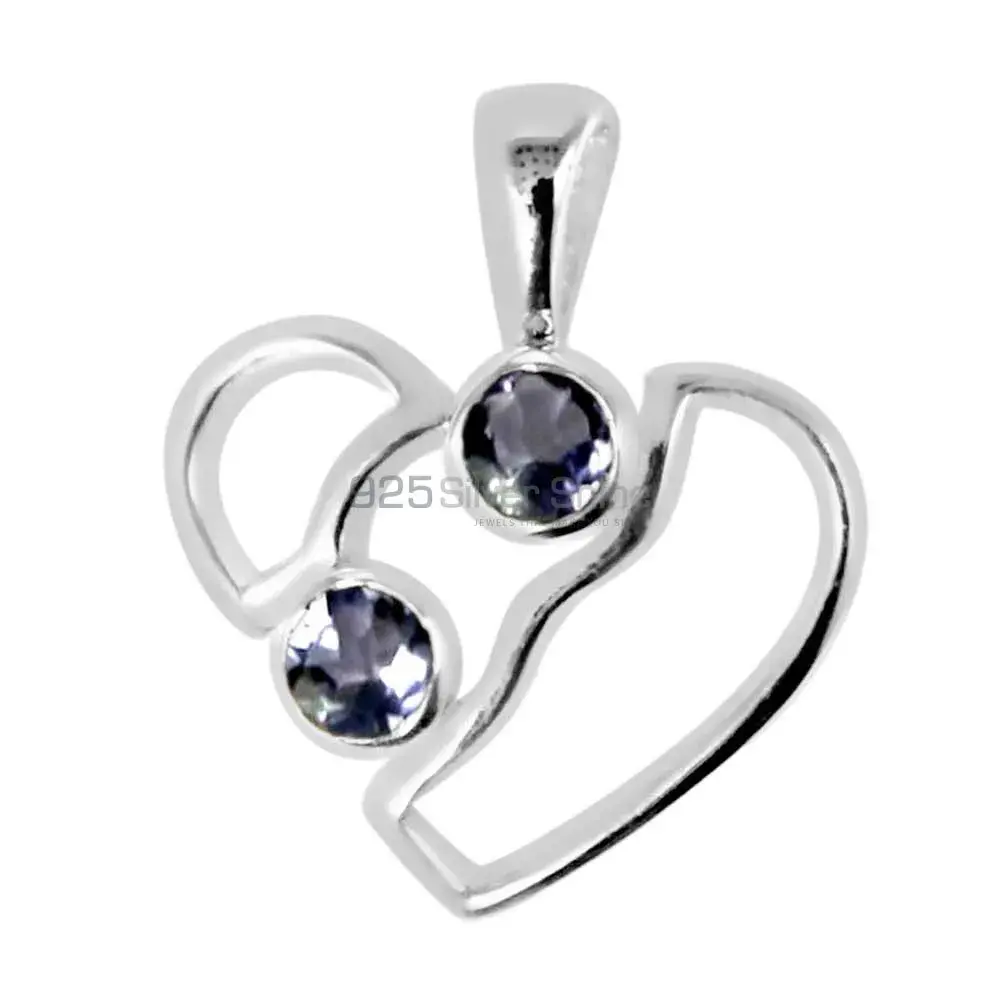 Iolite Gemstone Pendants In 925 Solid Silver Jewelry 925SP266-4_1
