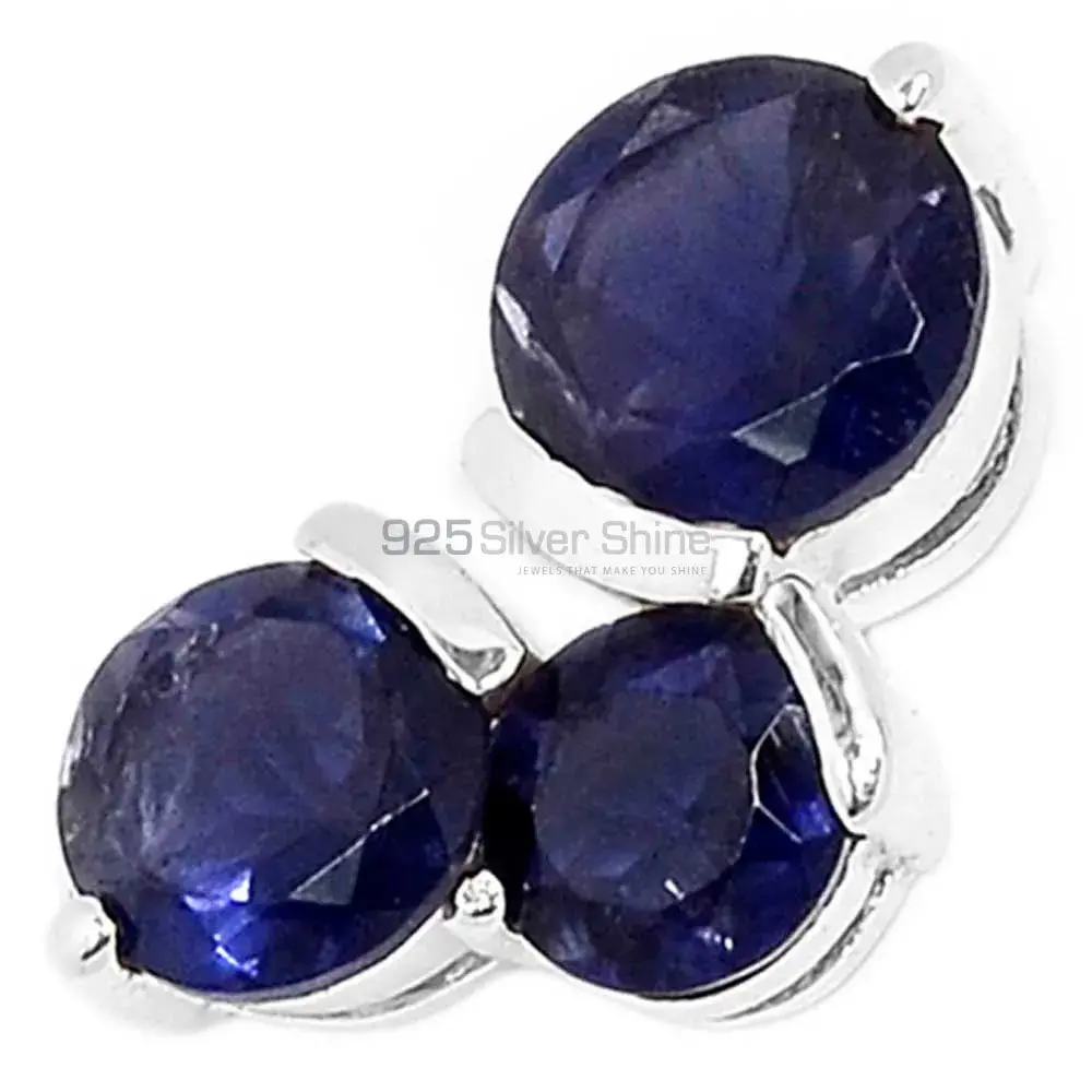 Iolite Gemstone Pendants In 925 Fine Silver Jewelry 925SP298-2_0
