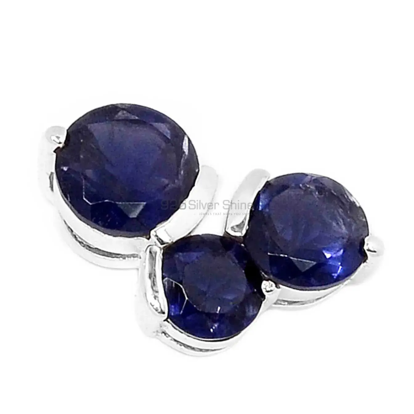 Iolite Gemstone Pendants In 925 Fine Silver Jewelry 925SP298-2_1