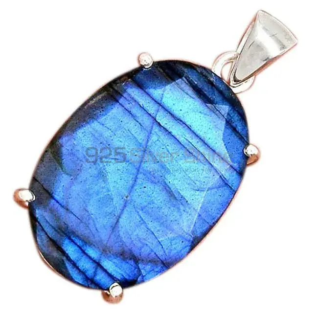 Labradorite Gemstone Pendants In Fine Sterling Silver Jewelry 925SP126_1