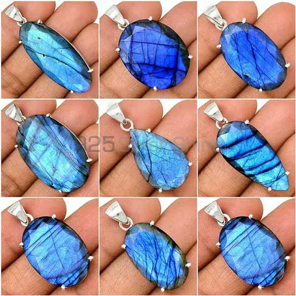 Labradorite Gemstone Pendants In Fine Sterling Silver Jewelry 925SP126_7