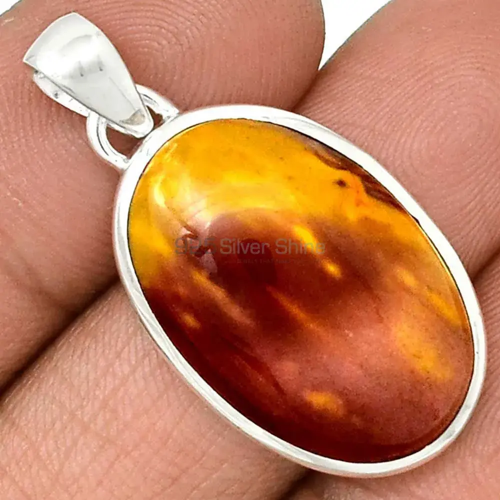 Mookaite Gemstone Pendants In 925 Fine Silver Jewelry 925SP138_16