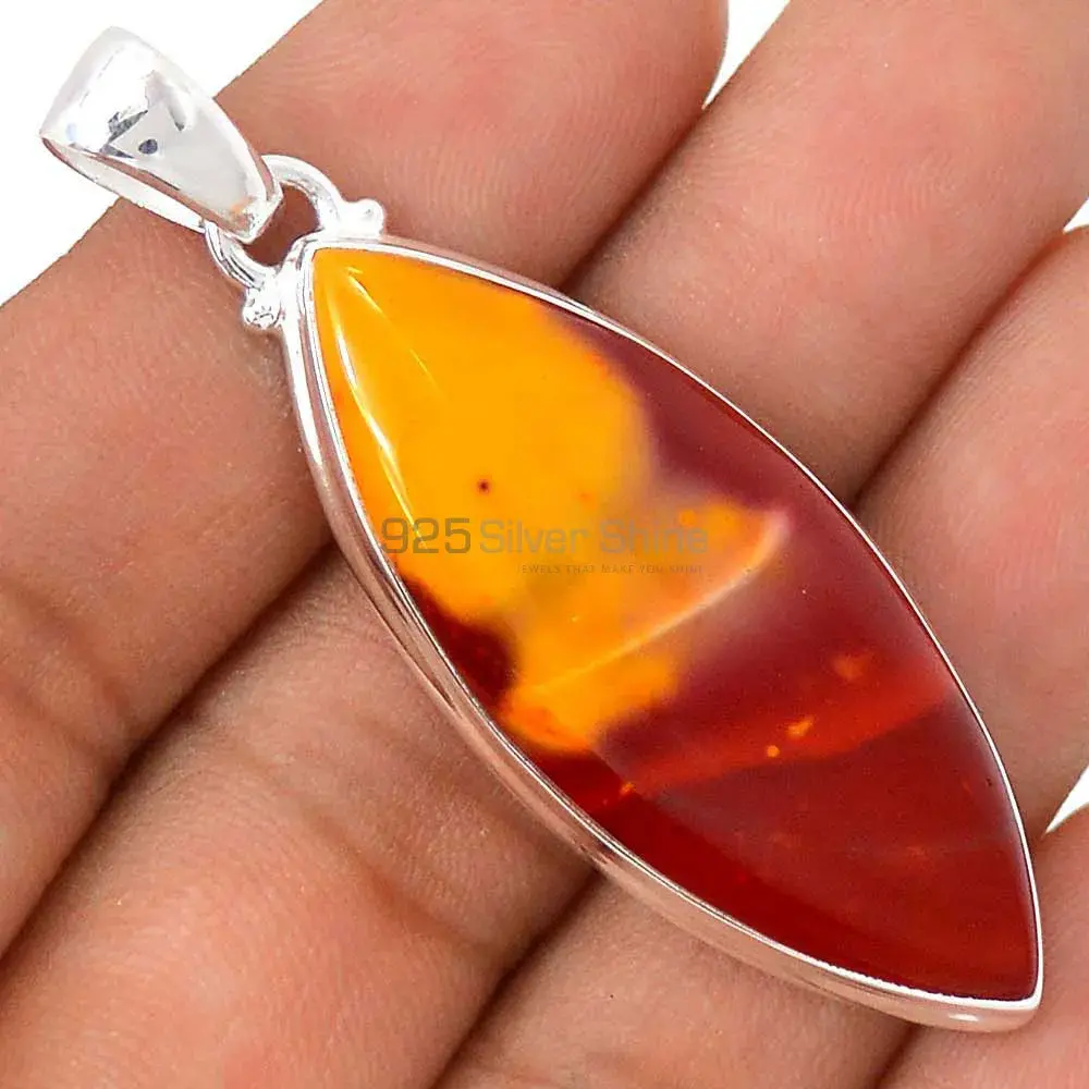 Mookaite Gemstone Pendants In 925 Fine Silver Jewelry 925SP138_17