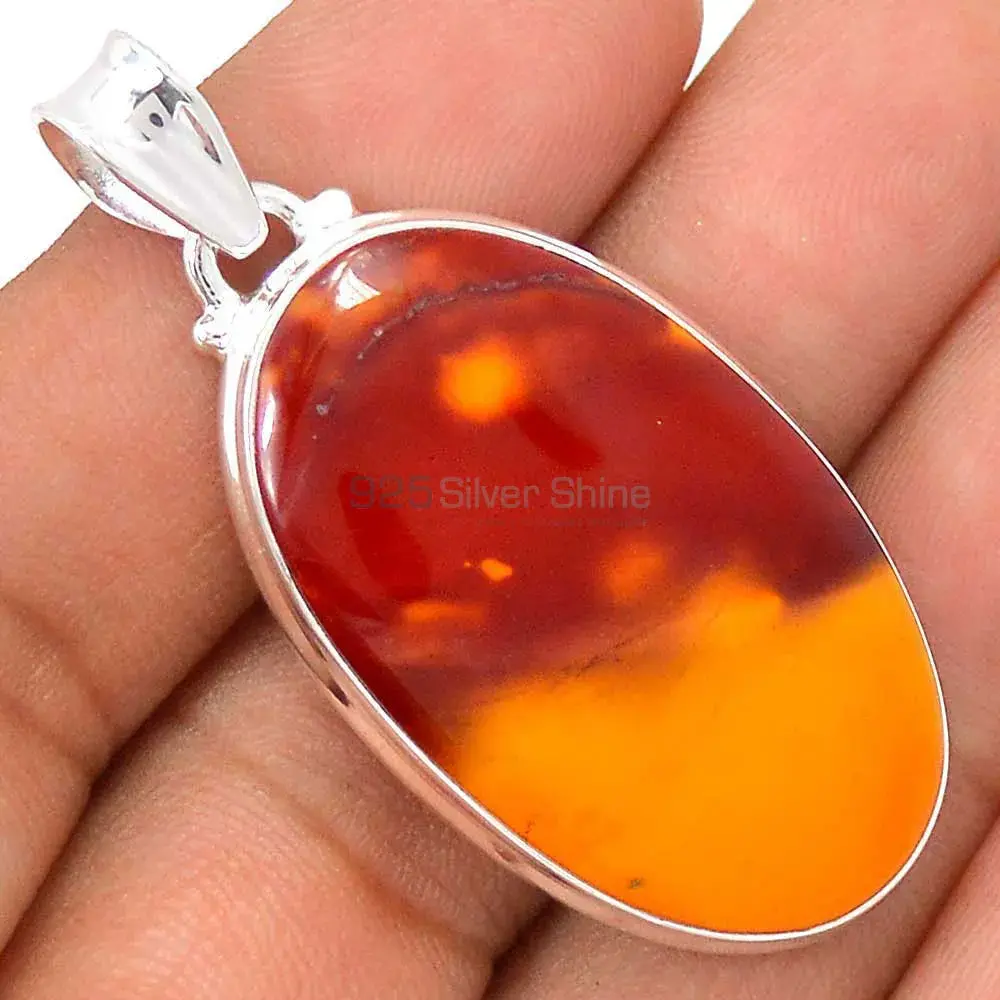 Mookaite Gemstone Pendants In 925 Fine Silver Jewelry 925SP138_18