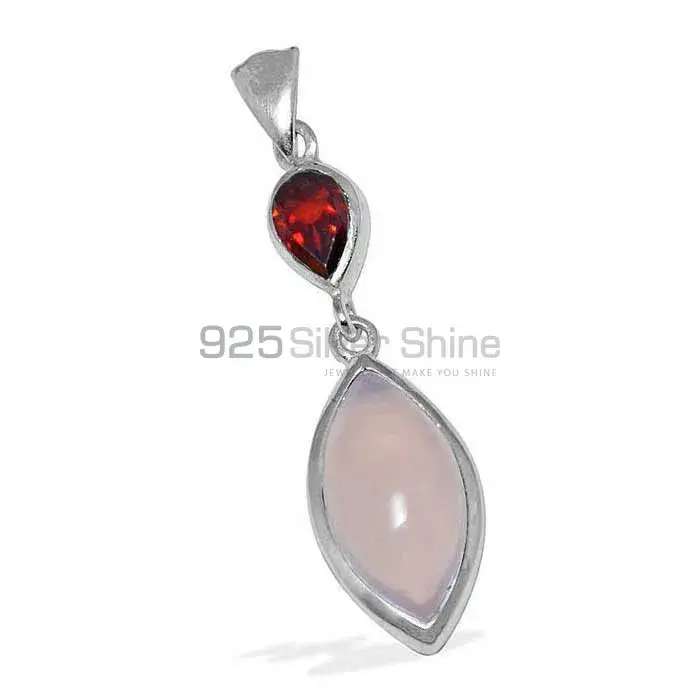 Multi Gemstone Pendants In 925 Solid Silver Jewelry 925SP1504_1