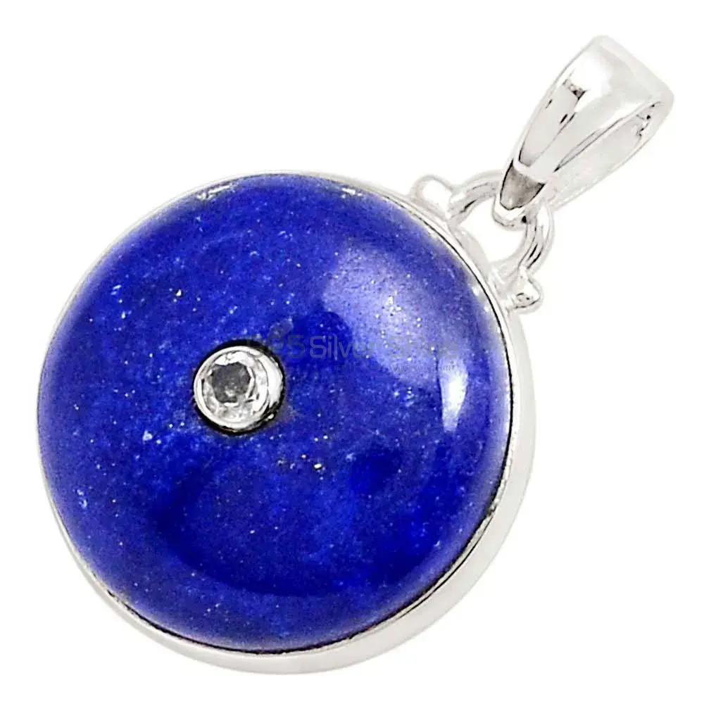 Multi Gemstone Pendants In 925 Fine Silver Jewelry 925SP70-12_1