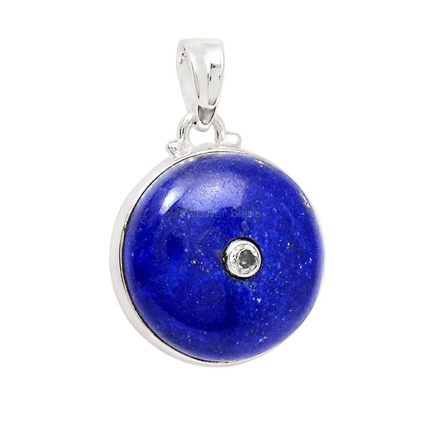 Multi Gemstone Pendants In 925 Fine Silver Jewelry 925SP70-12_2