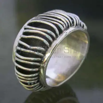 Plain Sterling Silver Rings Jewelry 925SR2442_1