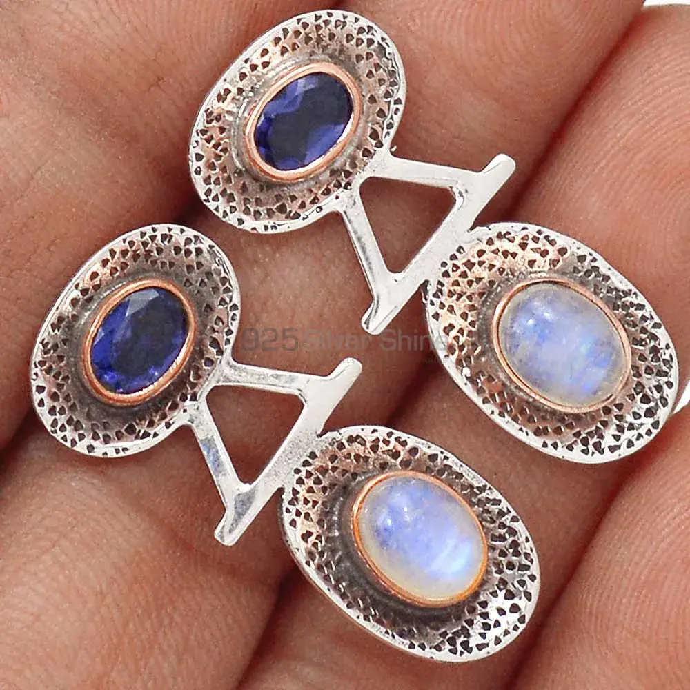 925 Sterling Silver Earrings In Multi Gemstone Jewelry 925SE2158_1