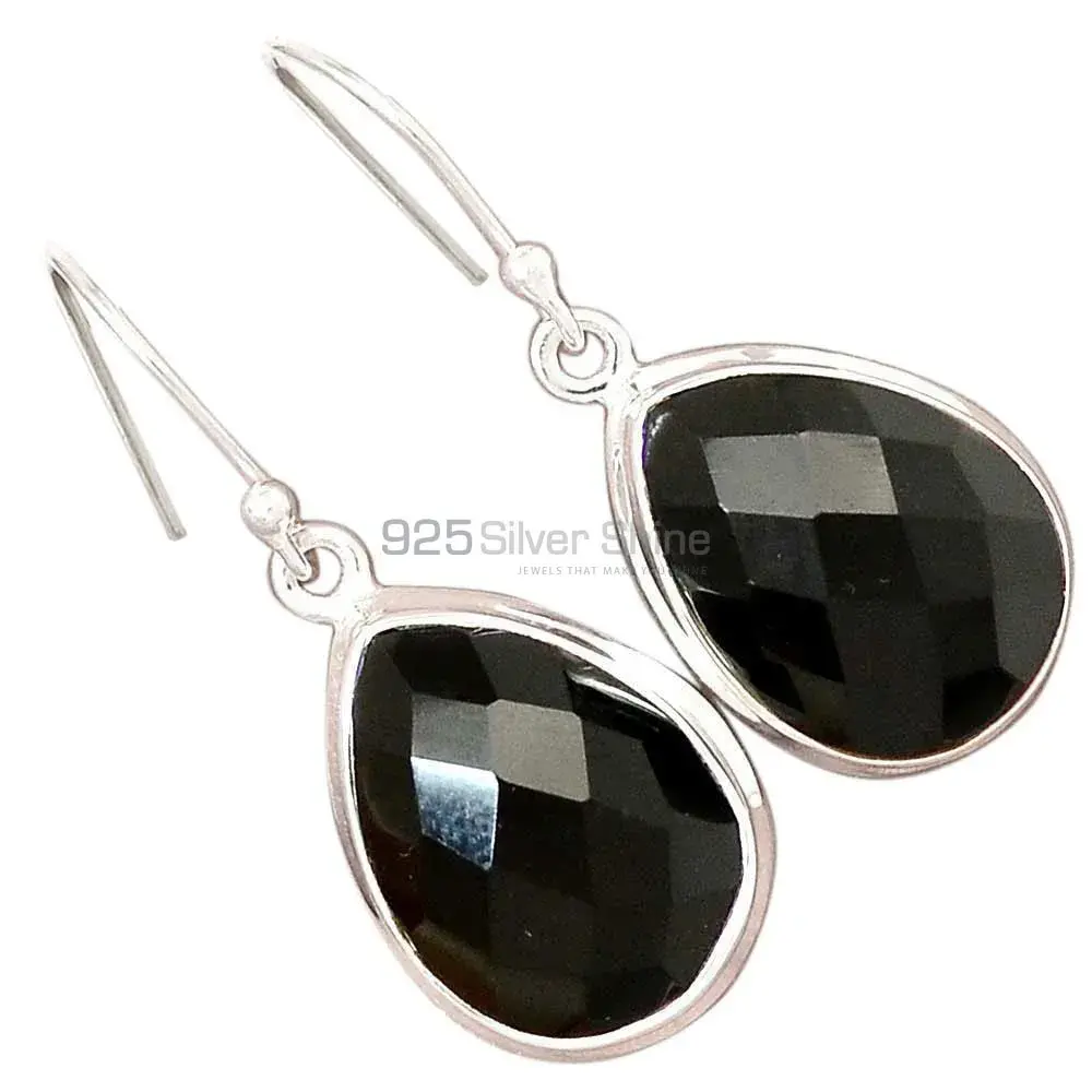 925 Sterling Silver Handmade Earrings In Black Onyx Gemstone Jewelry 925SE2710_13