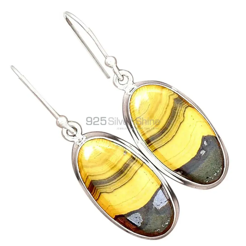 925 Sterling Silver Handmade Earrings In Schalenblende Gemstone Jewelry 925SE2405_2