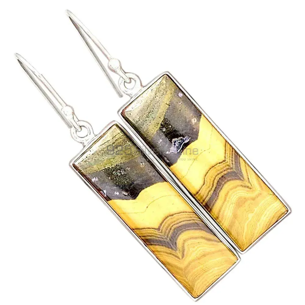 925 Sterling Silver Handmade Earrings In Schalenblende Gemstone Jewelry 925SE2405_5