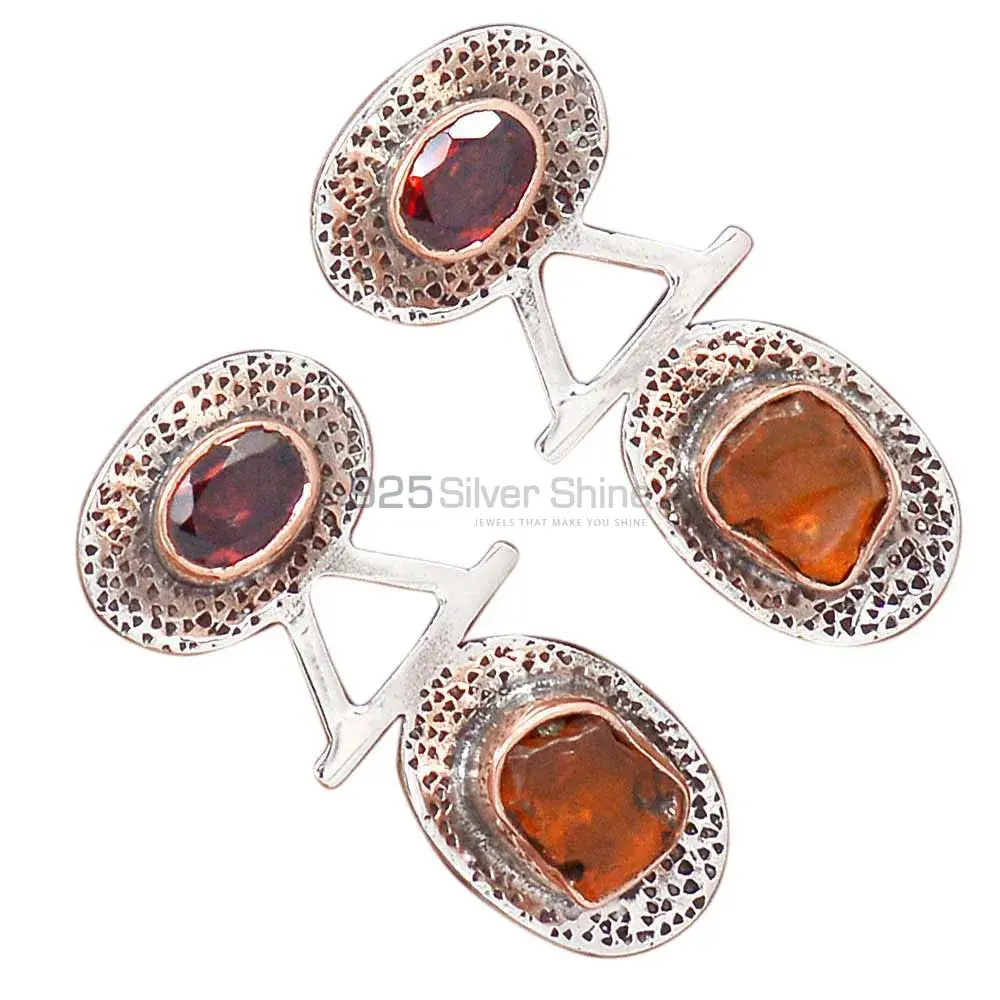 925 Sterling Silver Handmade Earrings In Multi Gemstone Jewelry 925SE2153_2