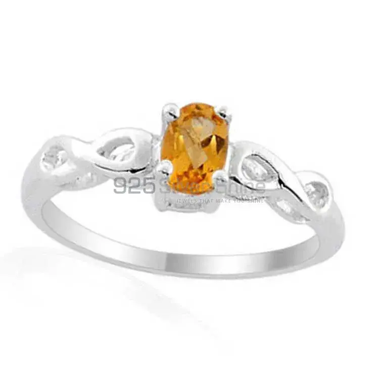 Sterling Silver Citrine Gemstone Rings For Womens 925SR1976_1