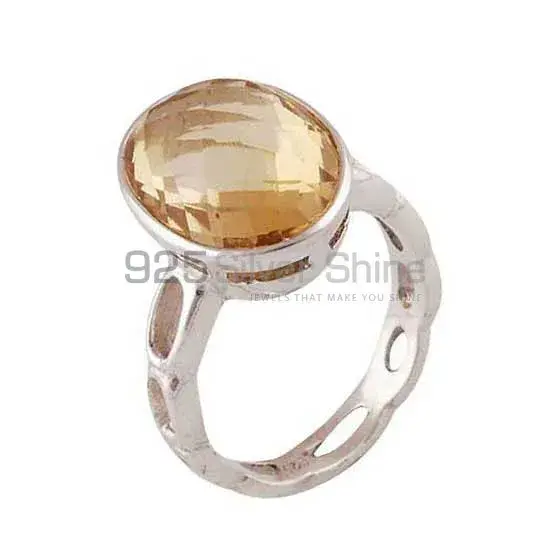 Handmade Sterling Silver Citrine Birthstone Rings 925SR3931_1