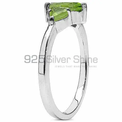 925 Sterling Silver Handmade Rings In Peridot Gemstone Jewelry 925SR3091_1