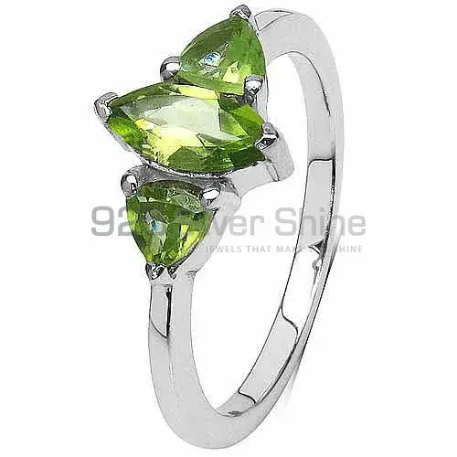 925 Sterling Silver Handmade Rings In Peridot Gemstone Jewelry 925SR3091_2