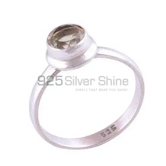 925 Sterling Silver Handmade Rings In Smoky Quartz Gemstone Jewelry 925SR3501_0