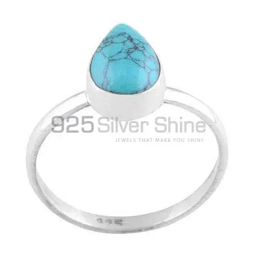 925 Sterling Silver Handmade Rings In Turquoise Gemstone Jewelry 925SR3012