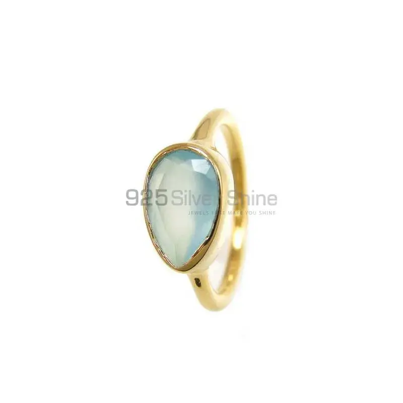 925 Sterling Silver Handmade Rings In Chalcedony Gemstone Jewelry 925SR3801_0