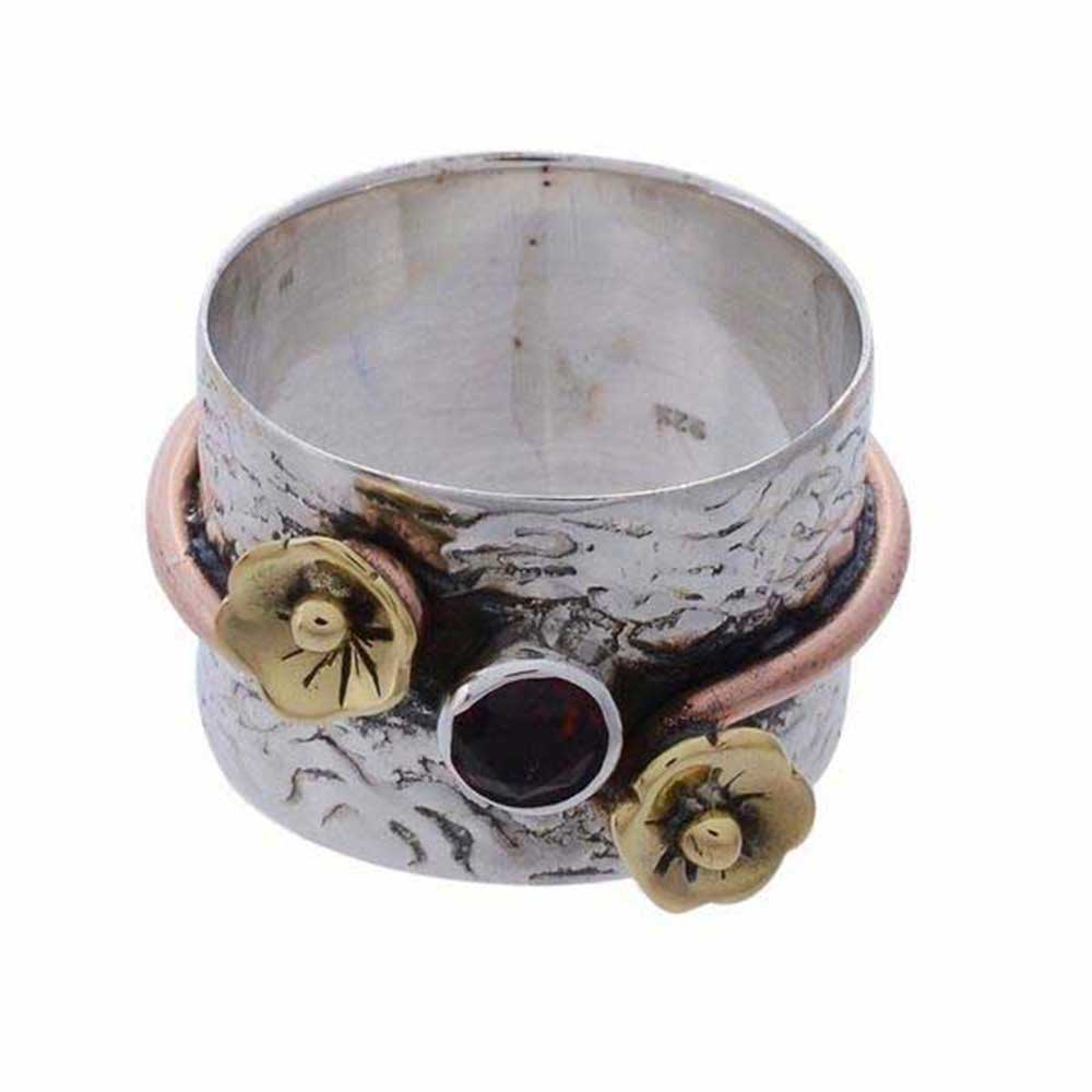 925 Sterling Silver Handmade Rings In Garnet Gemstone Jewelry 925SR974_0