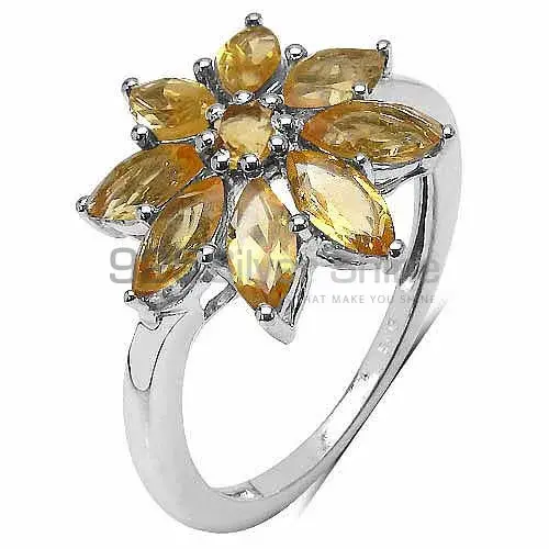 925 Sterling Silver Handmade Rings In Citrine Gemstone Jewelry 925SR3338_2