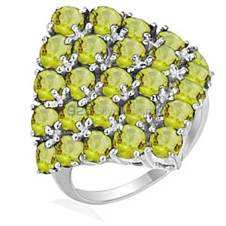 925 Sterling Silver Handmade Rings In Peridot Gemstone Jewelry 925SR2050_0