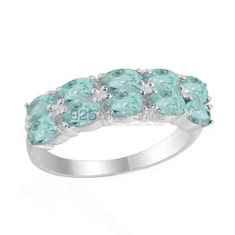 925 Sterling Silver Rings In Blue Topaz Gemstone Jewelry 925SR2124_1