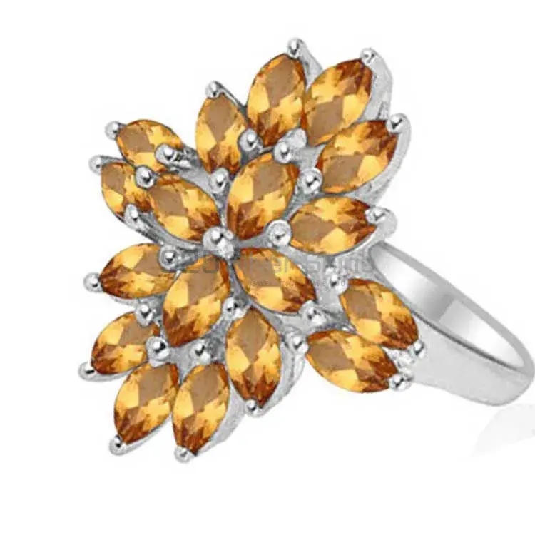 925 Sterling Silver Rings In Citrine Gemstone Jewelry 925SR1820_0