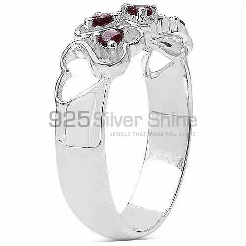 925 Sterling Silver Rings In Garnet Gemstone Jewelry 925SR3254_1