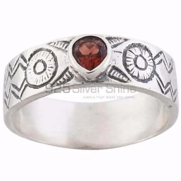 Handmade Garnet Sterling Silver Engagement Rings 925SR3648_1