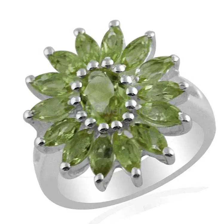 925 Sterling Silver Rings In Peridot Gemstone Jewelry 925SR1425_0