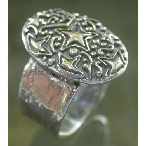 Plain 925 Solid Silver Rings Jewelry 925SR2513