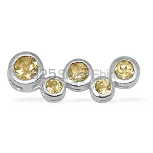 925 Solid Silver Pendants In Citrine Gemstone Jewelry 925SP1389_0
