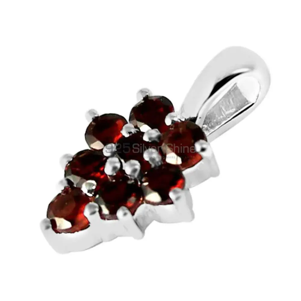 925 Solid Silver Pendants In Garnet Gemstone Jewelry 925SP208-4_1