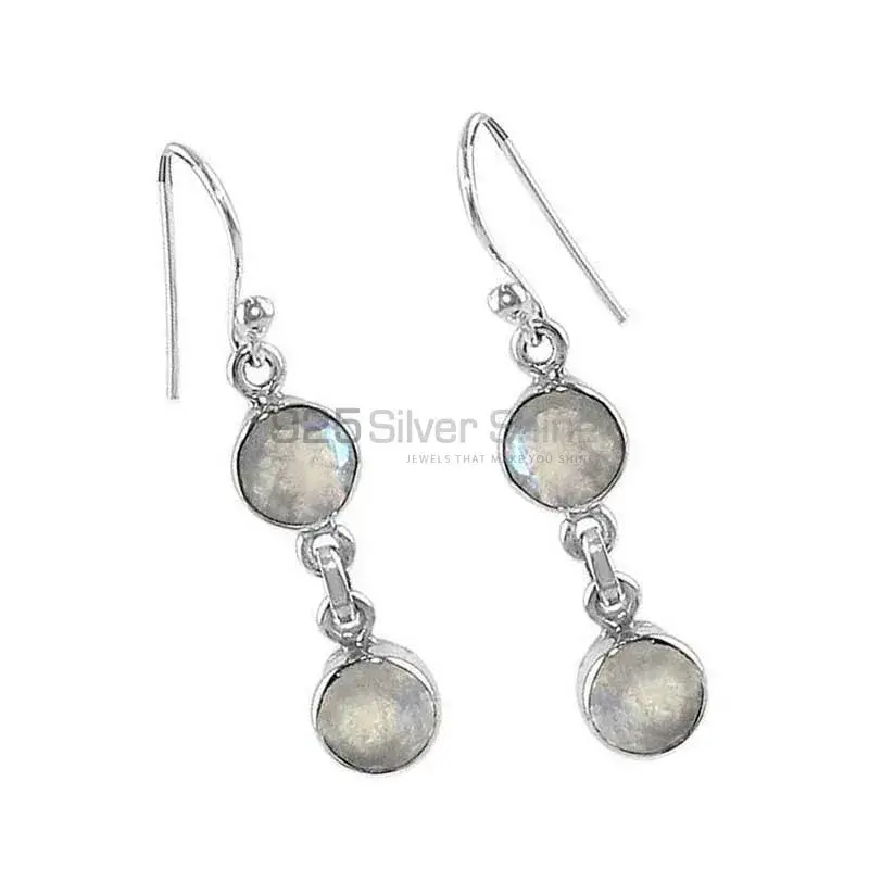 925 Sterling Silver Earrings In Genuine Labradorite Gemstone 925SE1337_0