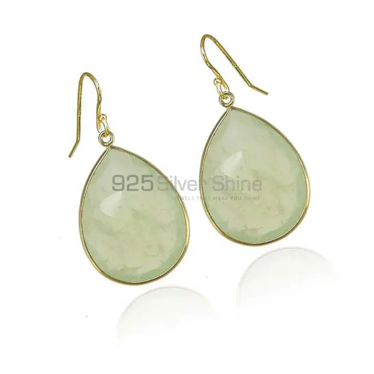 925 Sterling Silver Earrings In Natural Aqua Gemstone 925SE1931_1