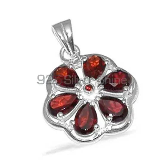 925 Sterling Silver Handmade Pendants In Garnet Gemstone Jewelry 925SP1371_0