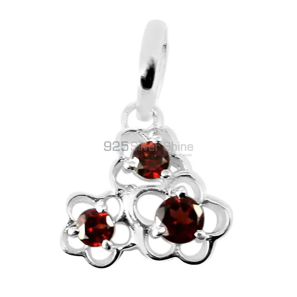 925 Sterling Silver Handmade Pendants In Garnet Gemstone Jewelry 925SP213-4_0